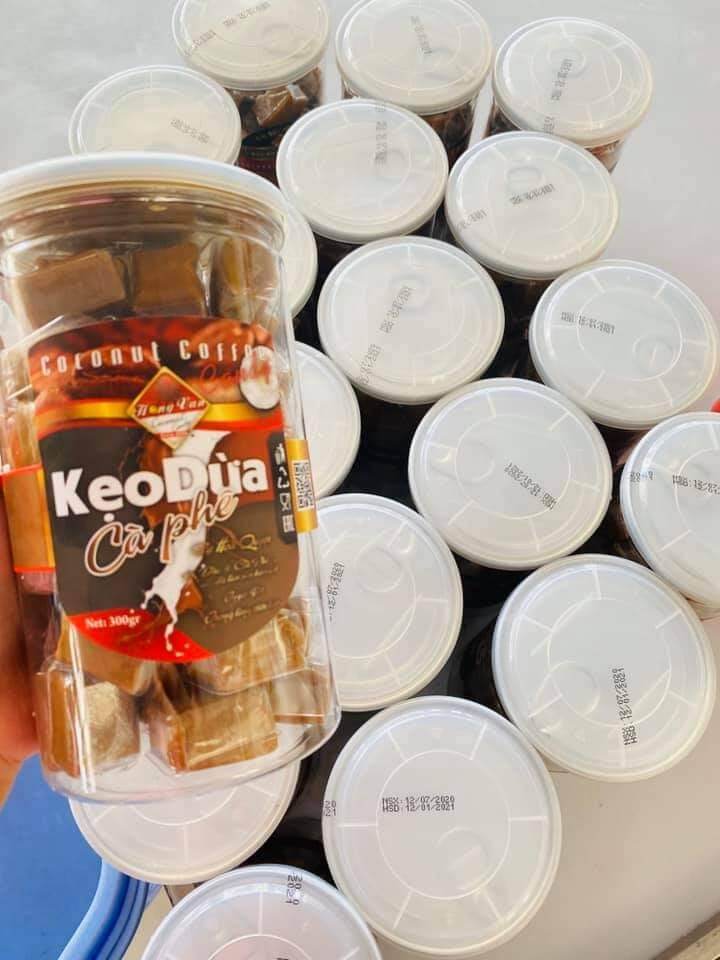Kẹo dừa cafe Hồng Vân hủ 300g