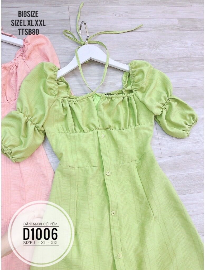 Bigsize 60- 90kg ĐẦM MAXI CỒ YẾM