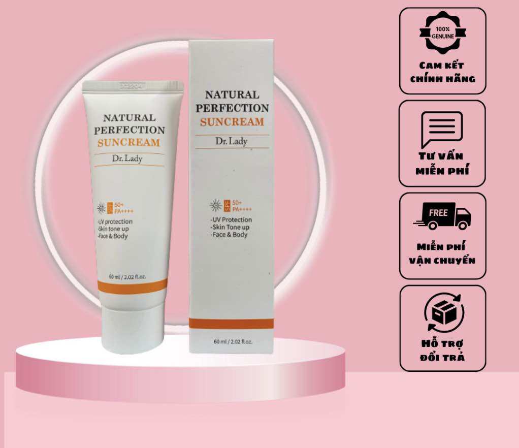 Kem chống nắng Dr Lady Suncream 60ml nâng tone, kiềm dầu