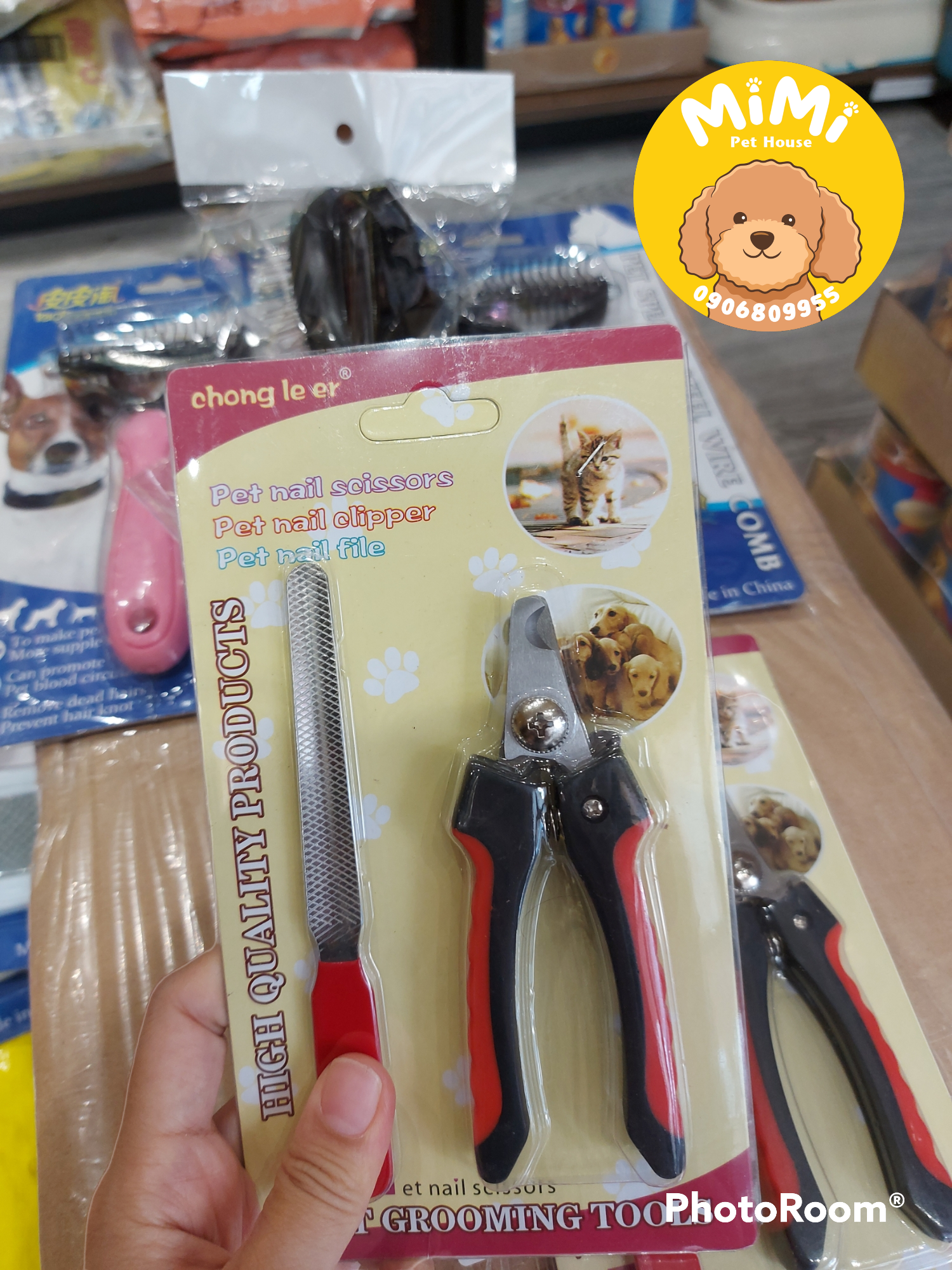 Bộ kiềm cắt móng kèm dũa cho chó mèo