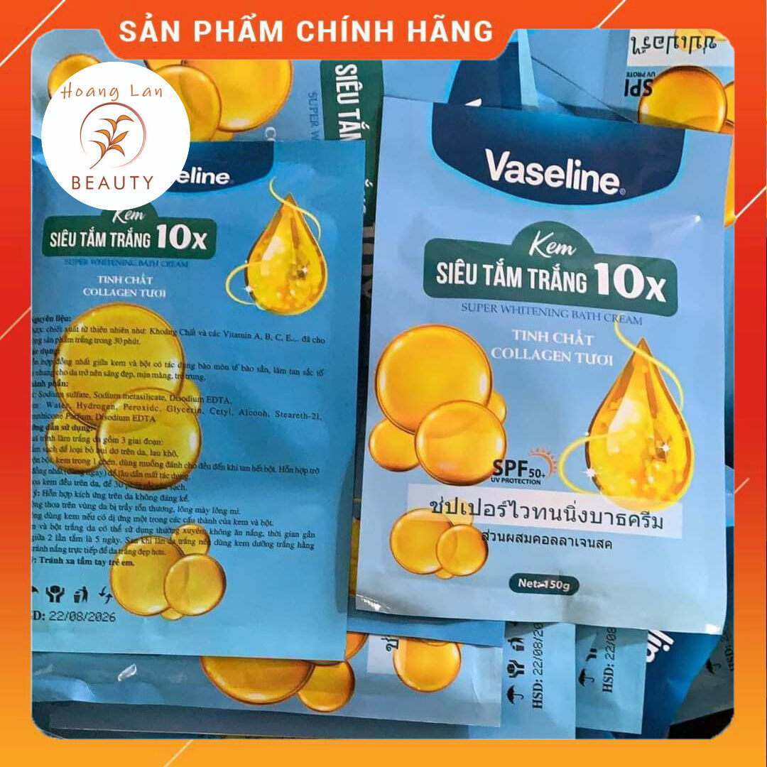 Tắm Trắng Vaseline Thái 10x Bao Trắng