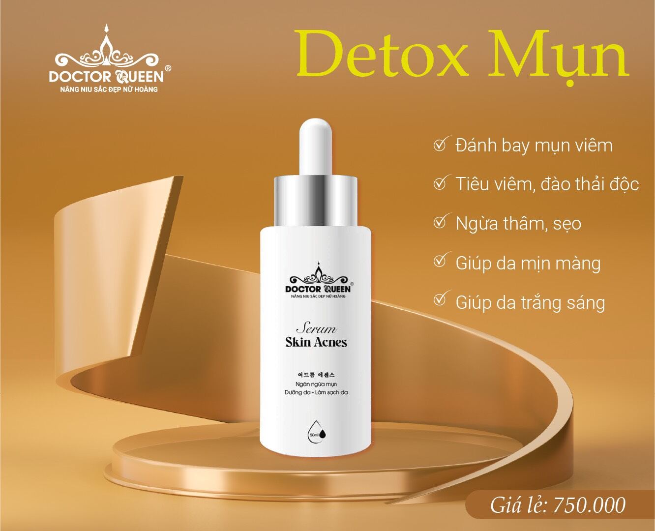 Detox mụn doctor queen -hàng chính hãng
