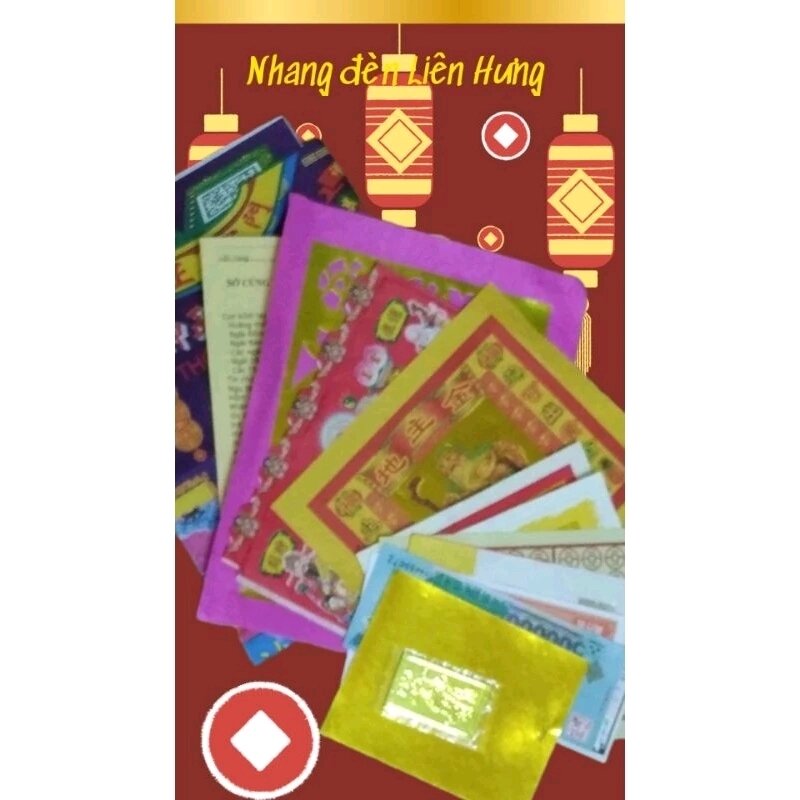 1 bộ giấy cúng Thổ Địa-đất đai Vương Trạch