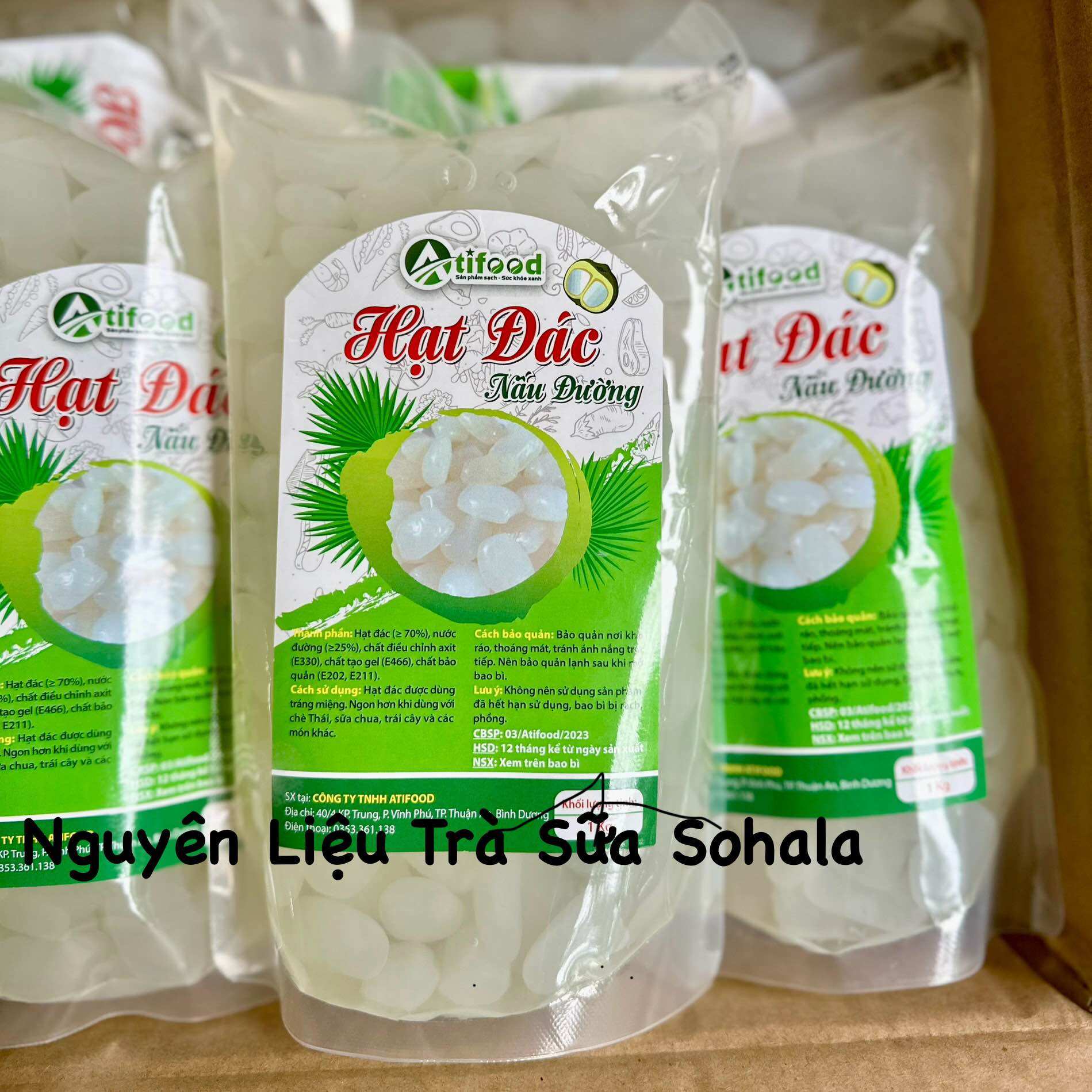 Hạt đác nấu đường Atifood gói 1kg