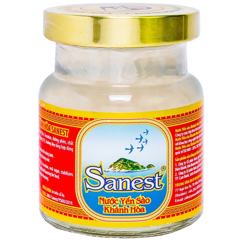 Combo 10 Lọ Nước yến sanest ko đường