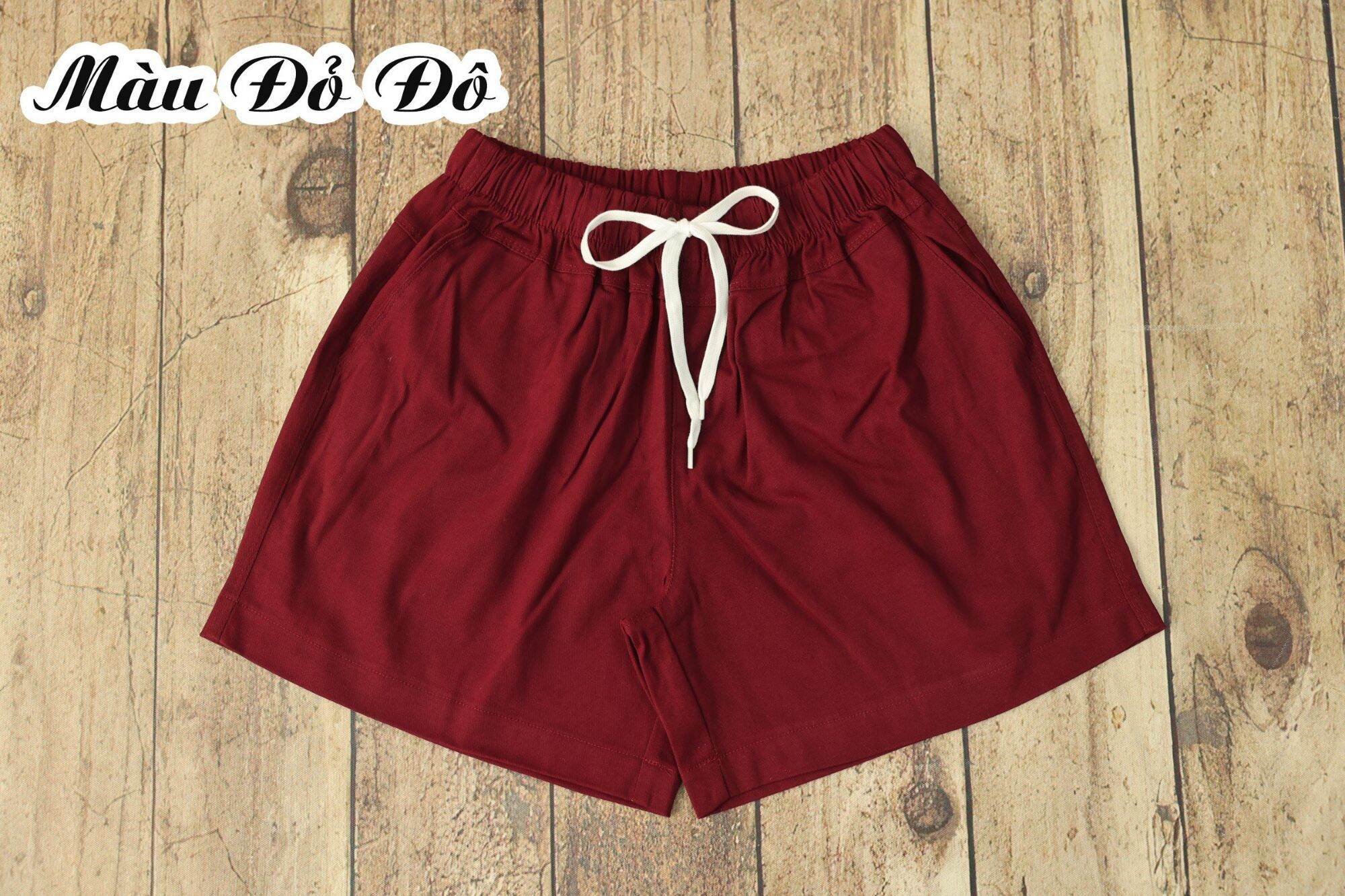 QUẦN SHORT NỮ KAKI LƯNG THUN