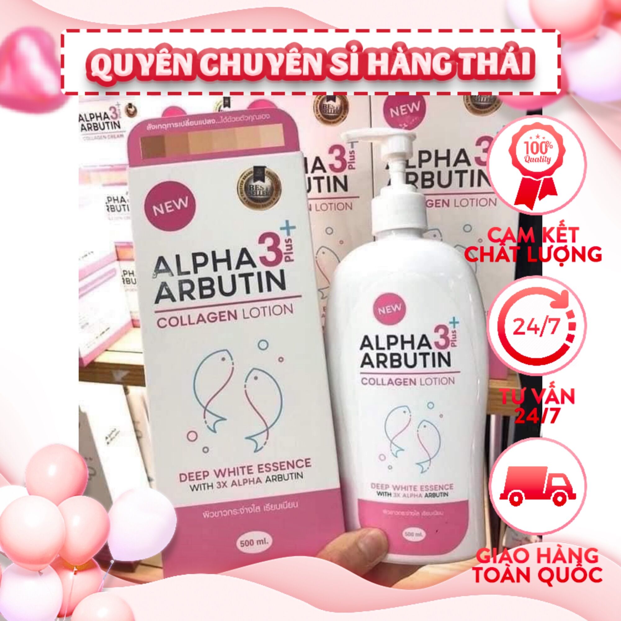 Lotion alpha arbutin 500ml thái lan