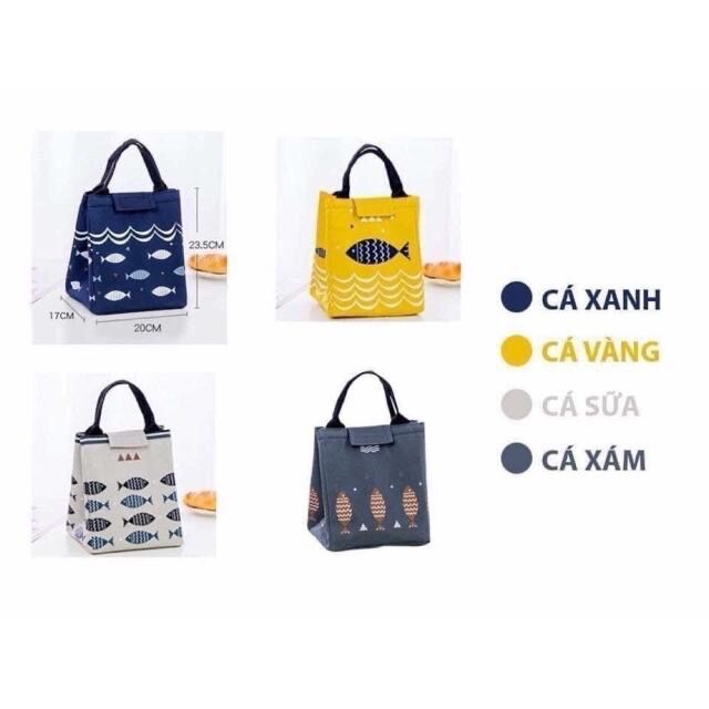 Túi xách cá đựng hộp cơm đa năng giữ nhiệt
