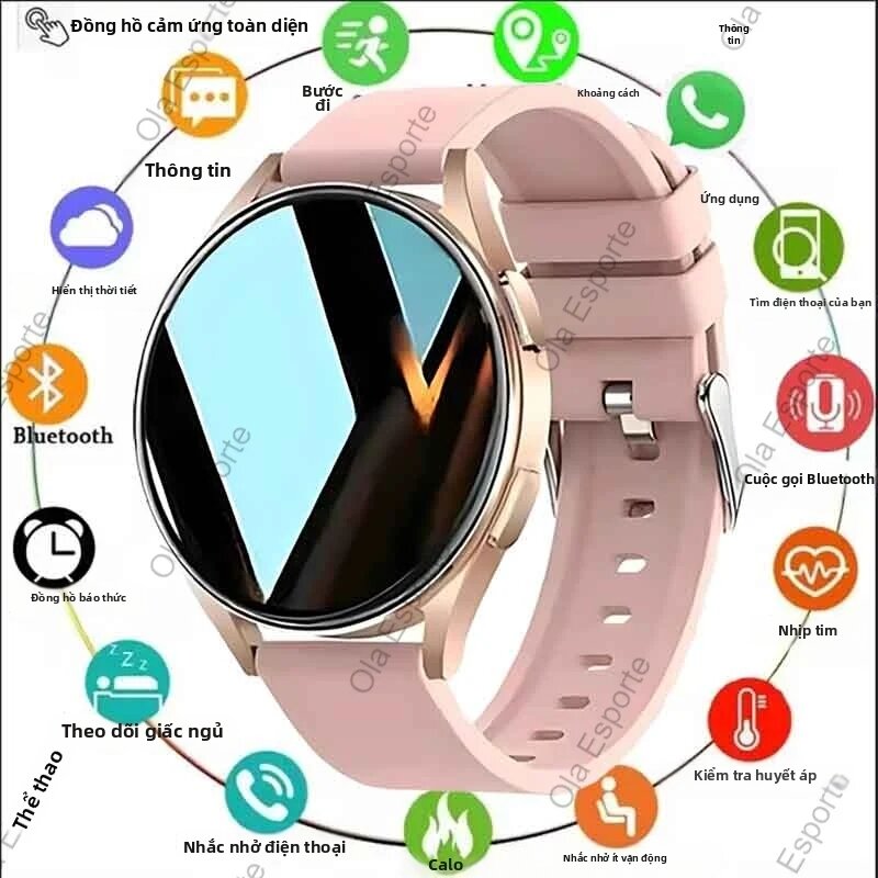 Đồng Hồ Thông Minh Bluetooth Pro 1.39 Inch, Mặt Đồng Hồ Tùy Chỉnh, 6 Chức Năng Theo Dõi Sức Khỏe, Nghe Nhạc, Thể Thao, Gọi Điện Dành Cho Nam Nữ, Tương Thích Với Android Và iOS