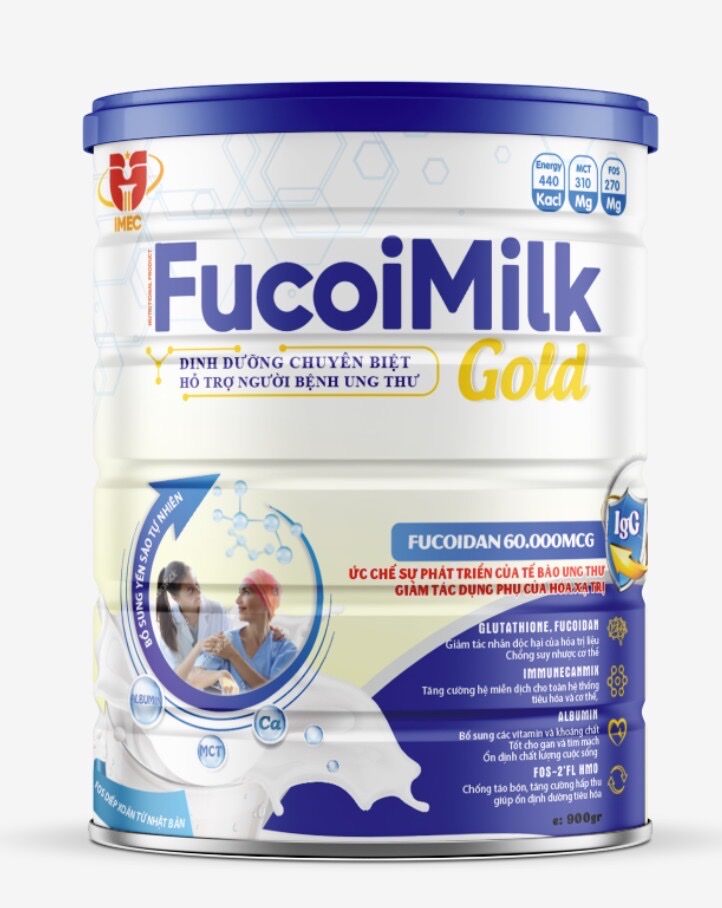 Sữa bột FucoiMilk Gold 900g _Dinh dưỡng cho người bệnh ung thư