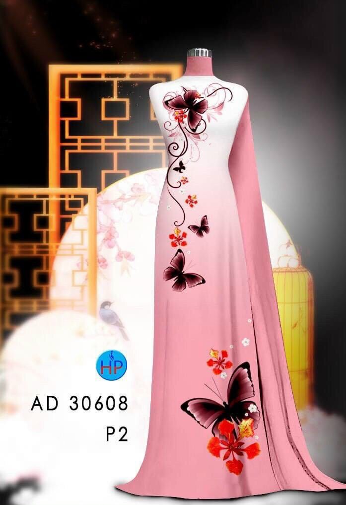 Vải áo dài hoa Phượng