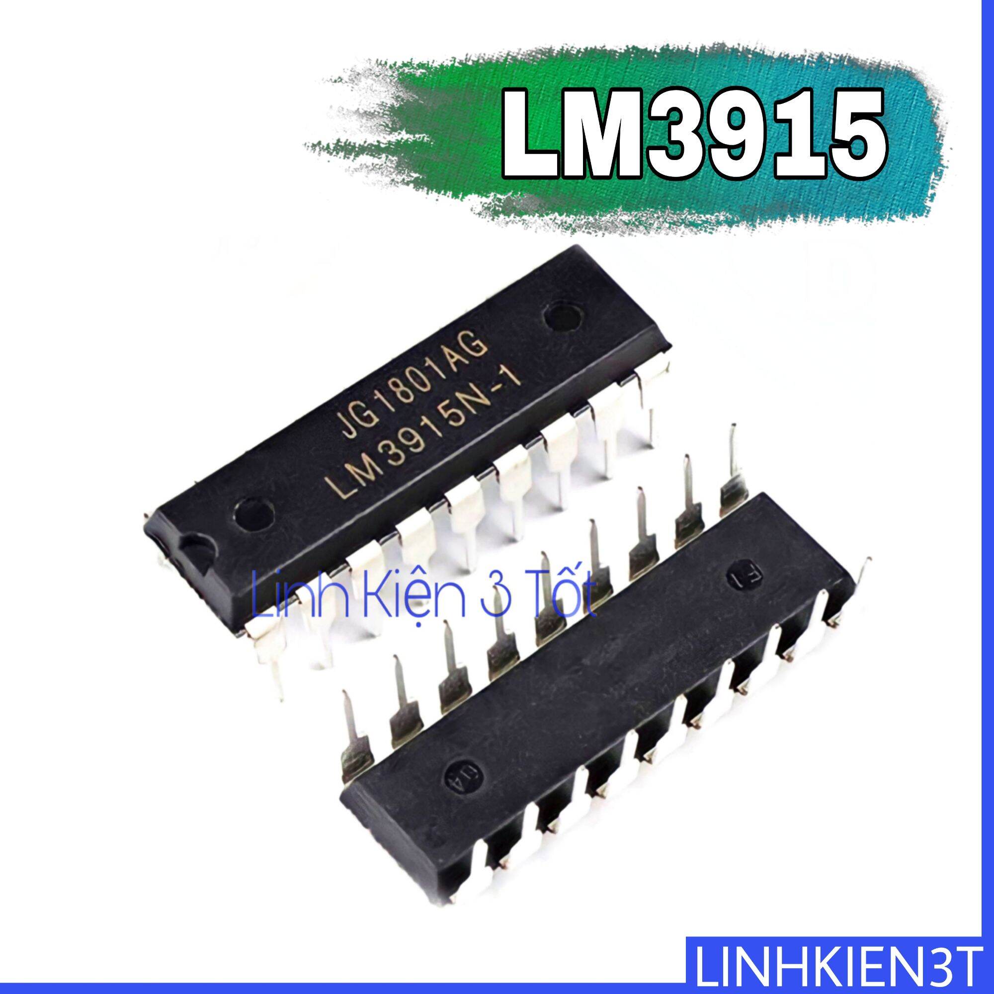 Ic nháy theo nhạc lm3915 dip-18 chính hãng