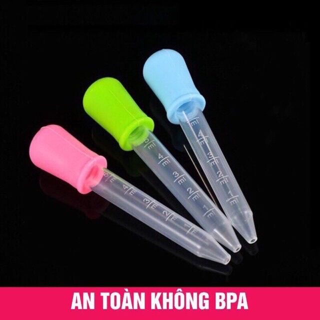 Ống bón sữa, bón thuốc 5ml cho bé dùng nhiều lần