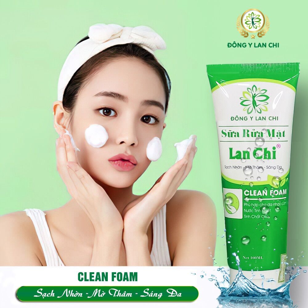 Sữa rửa mặt lan chi: sạch nhờn,sáng da,thích hợp mọi loại da