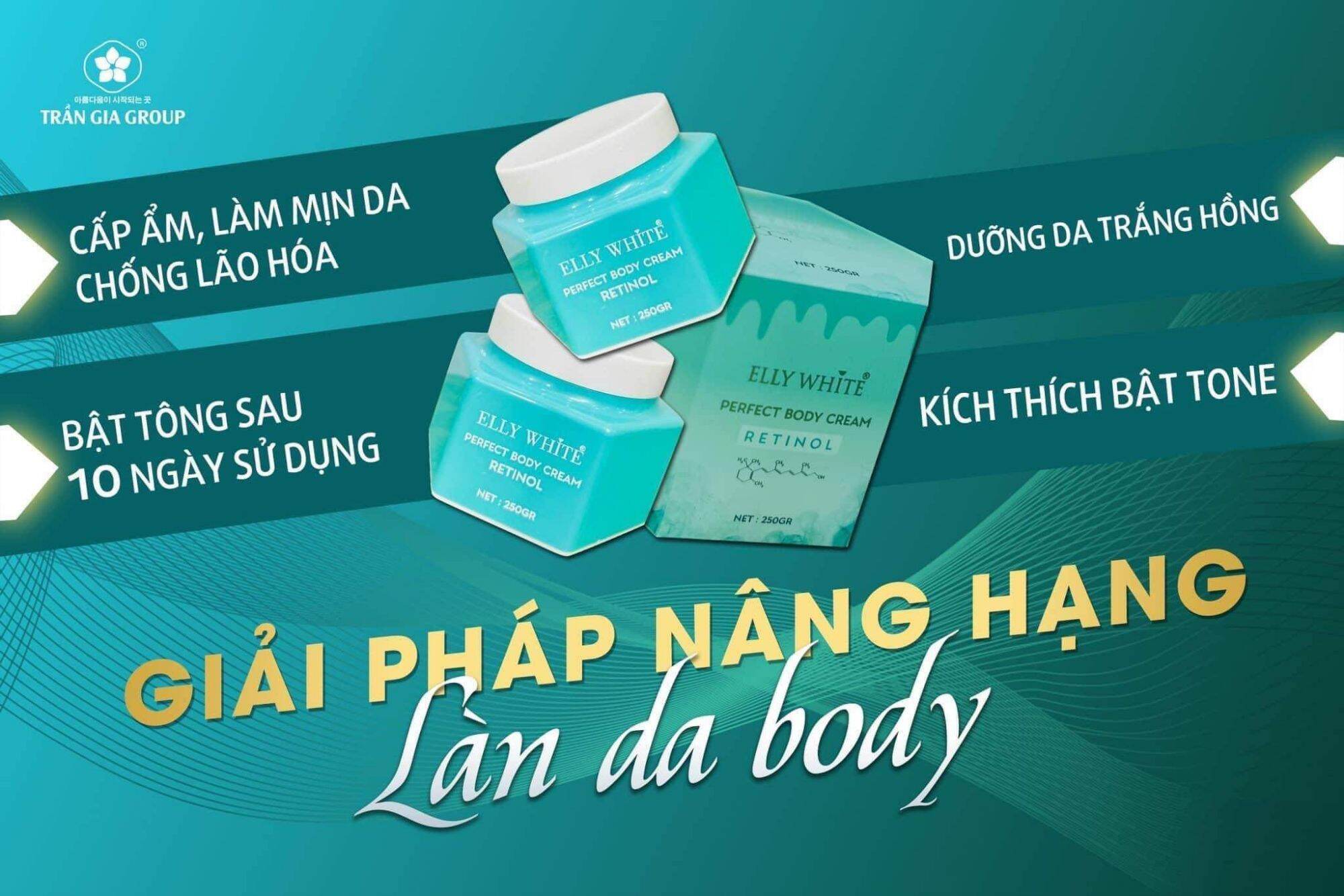 Kem Body perfect Retinol dưỡng trắng, cấp ẩm da
