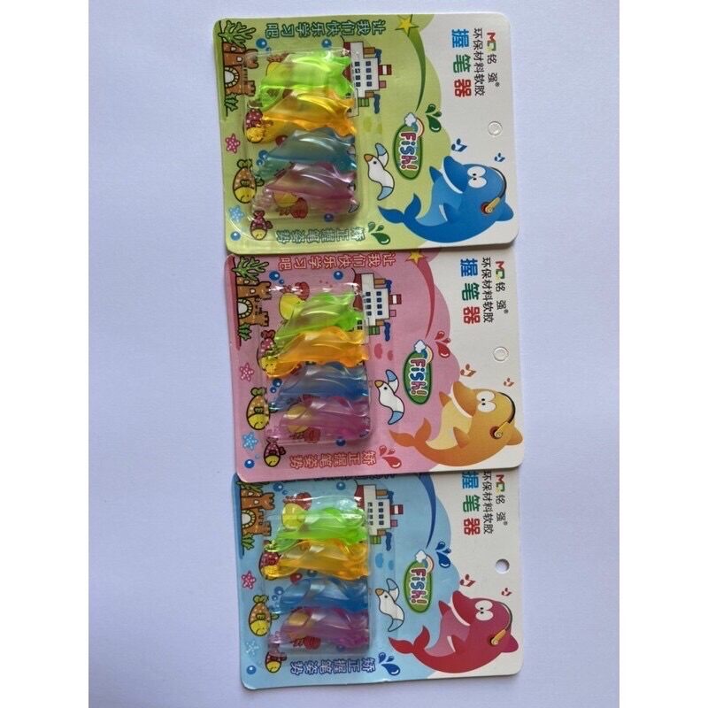 SET 1 vỉ 4 con cá định vị cầm bút đúng cho bé