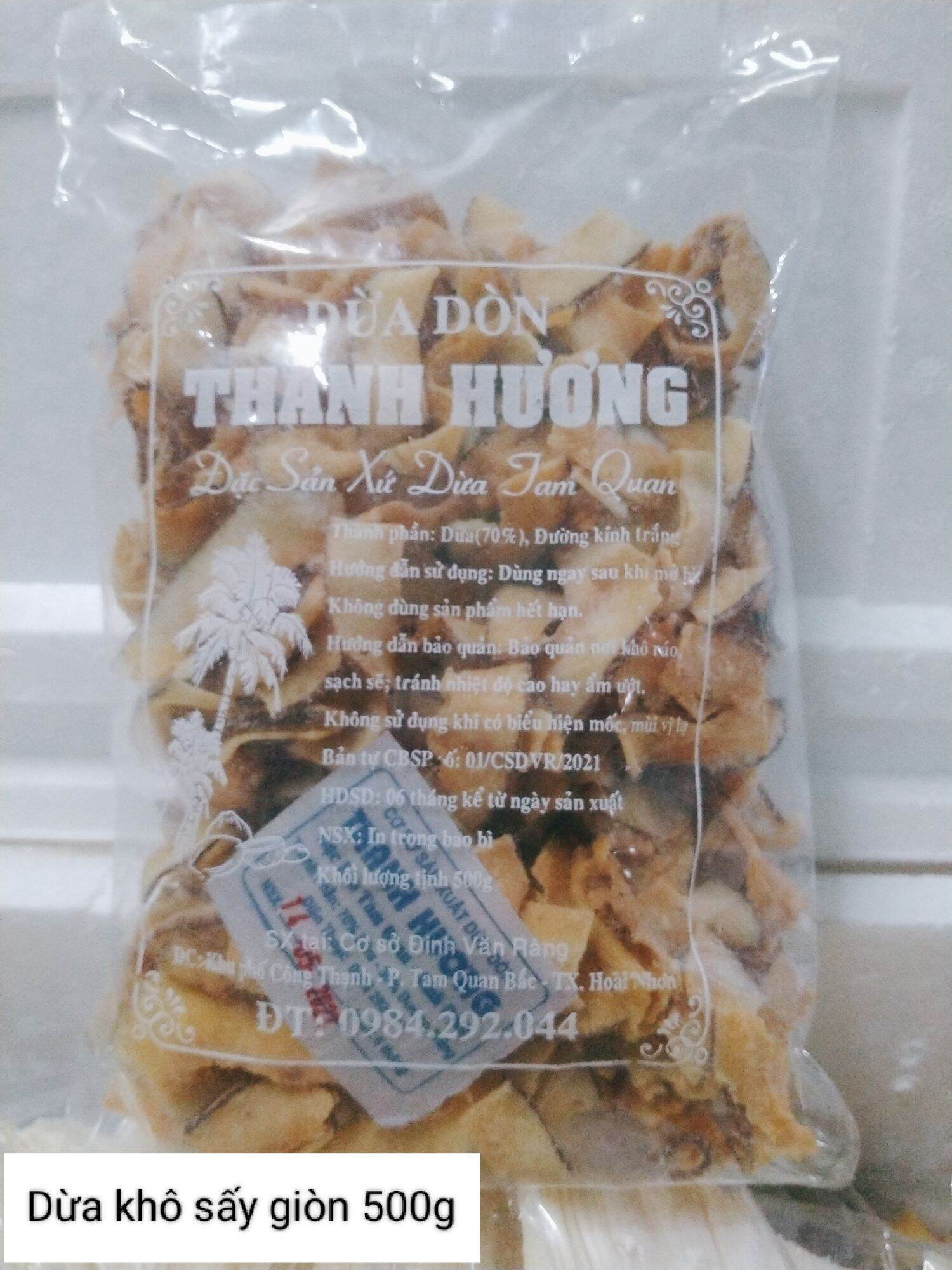 Dừa khô sấy giòn - Đặc Sản Bình Định