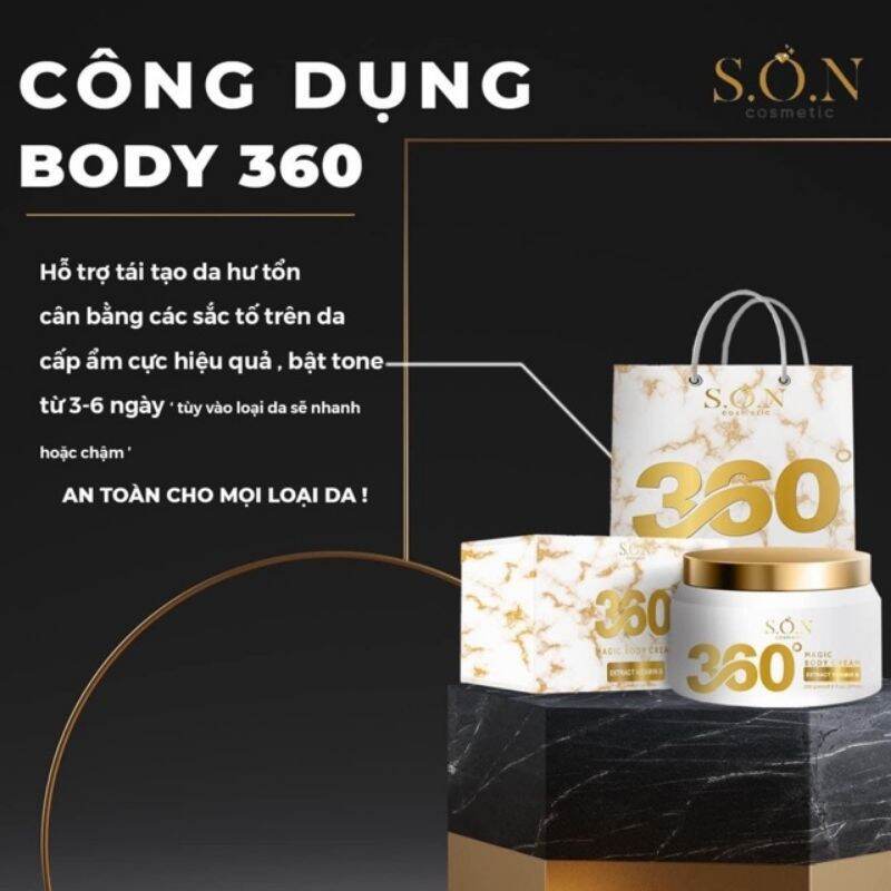 Body cream 360 kích trắng body siêu trắng