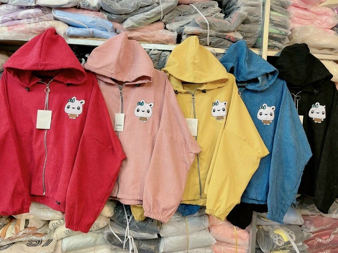 Áo khoác kaki nhung quảng châu mới