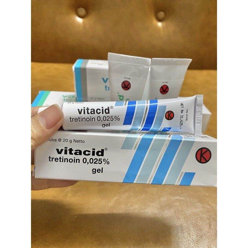 Gel Xoá Mụn Chống Lão Hoá Da Vitacid Tretinoin 3 Nồng Độ