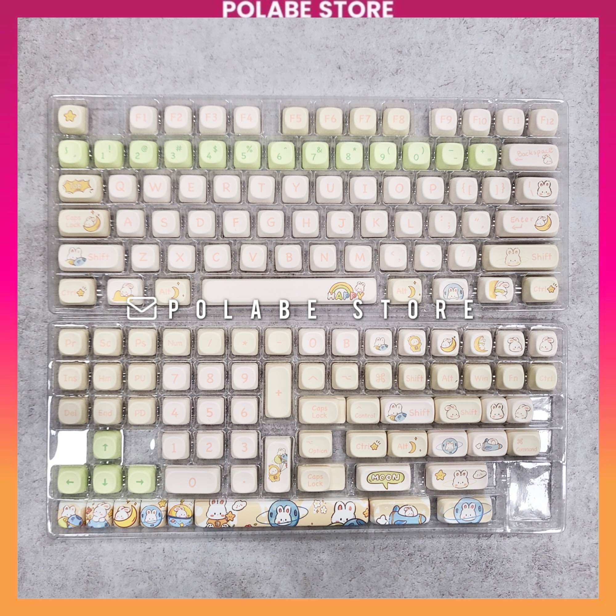 Keycap MOA Space Cat MOA Profile PBT Dyesub bàn phím cơ - Polabe Store