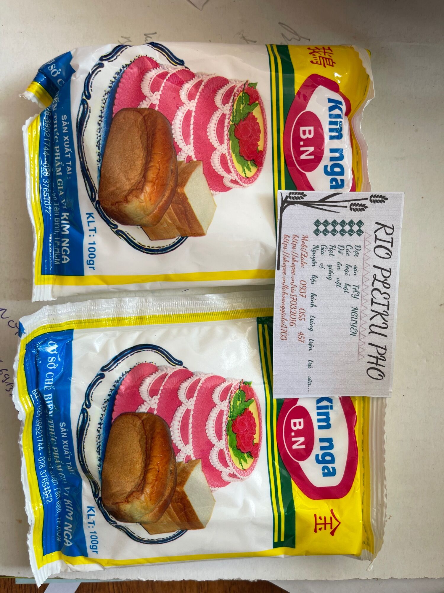 100gr Bột nổi làm bánh