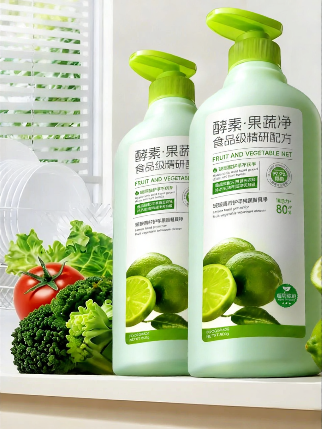 MENGKEJIAO | Food Grade Dishwashing Liquid For Fruits Vegetables And Tableware - 3