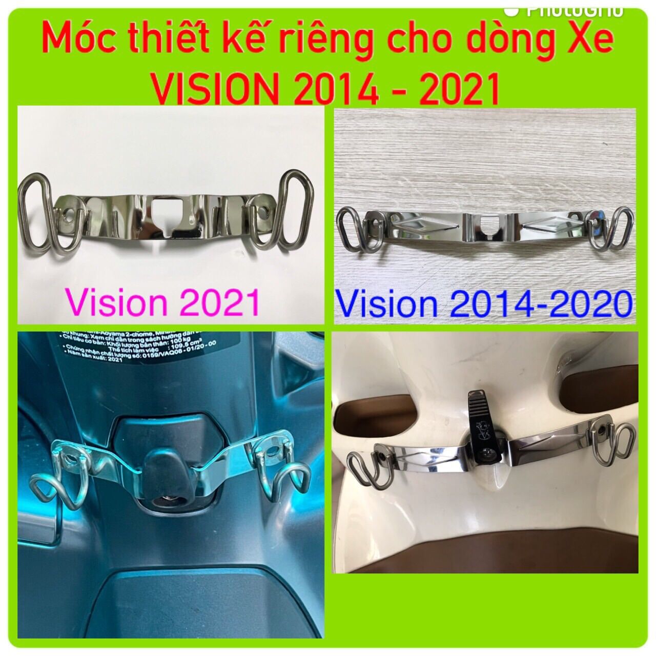 [HCM]MÓC TREO ĐỒ VISION 2021 INOX