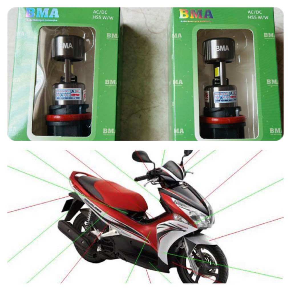 Bộ 2 bóng led cho xe ablade đời 2011 ,2012 siêu sáng