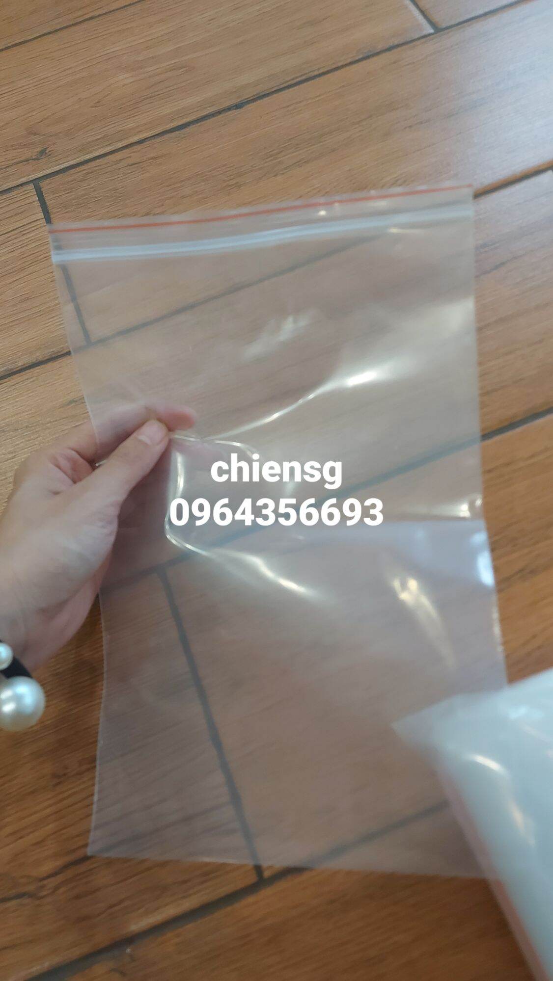size lớn 40x60 - Túi zip viền đỏ (zipper), bịch ship, bịch đựng đồ