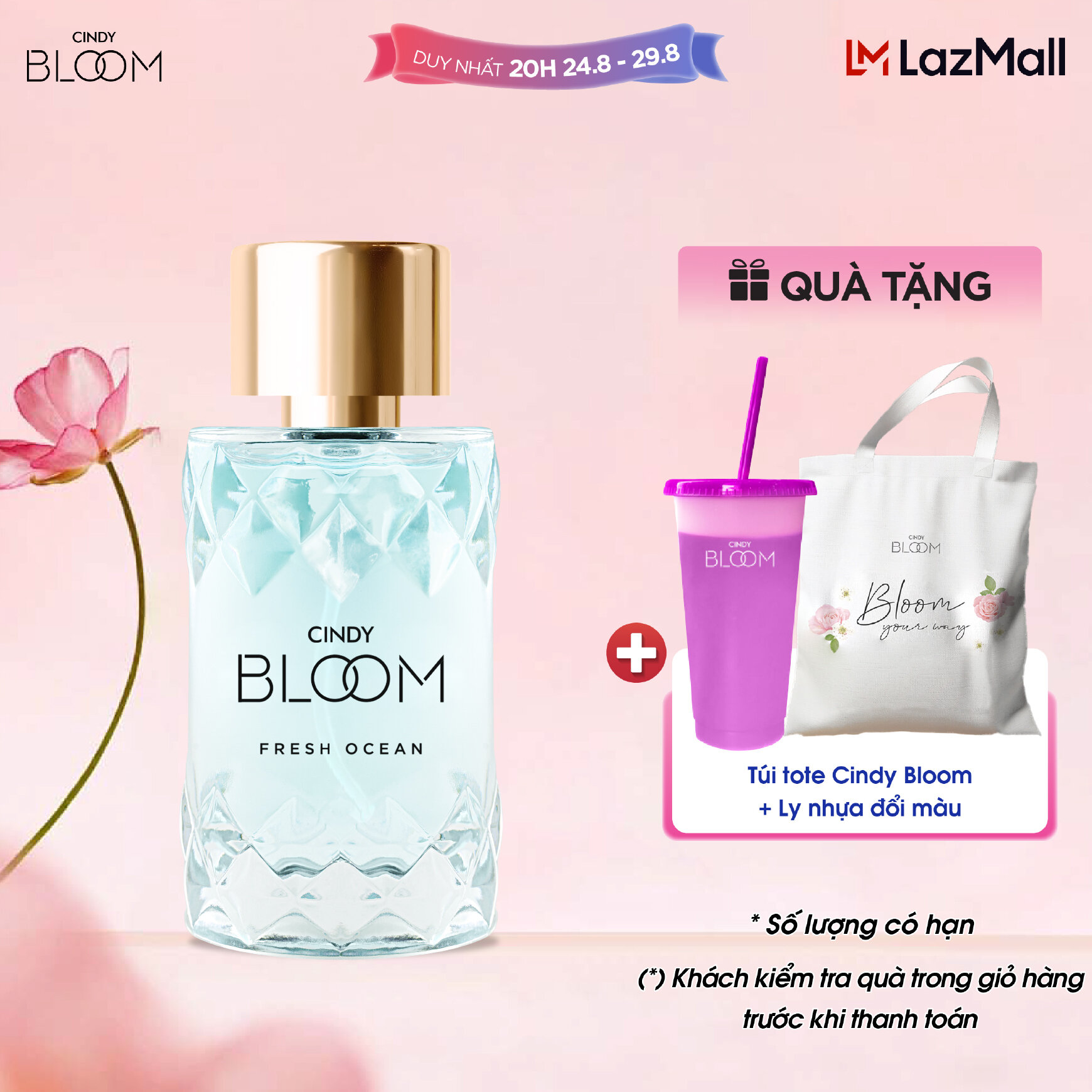 Nước hoa nữ Cindy Bloom Fresh Ocean năng động trẻ trung 50ml