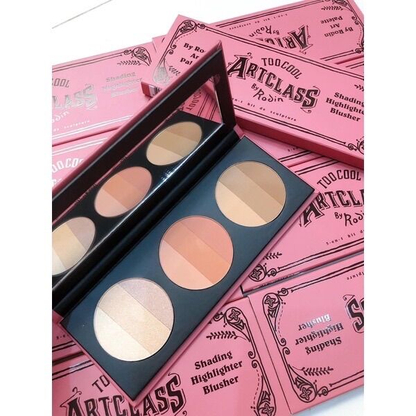 Bảng highlight, má hồng, tạo khối too cool for school art class by rodin art palette 02 - lamii beauty