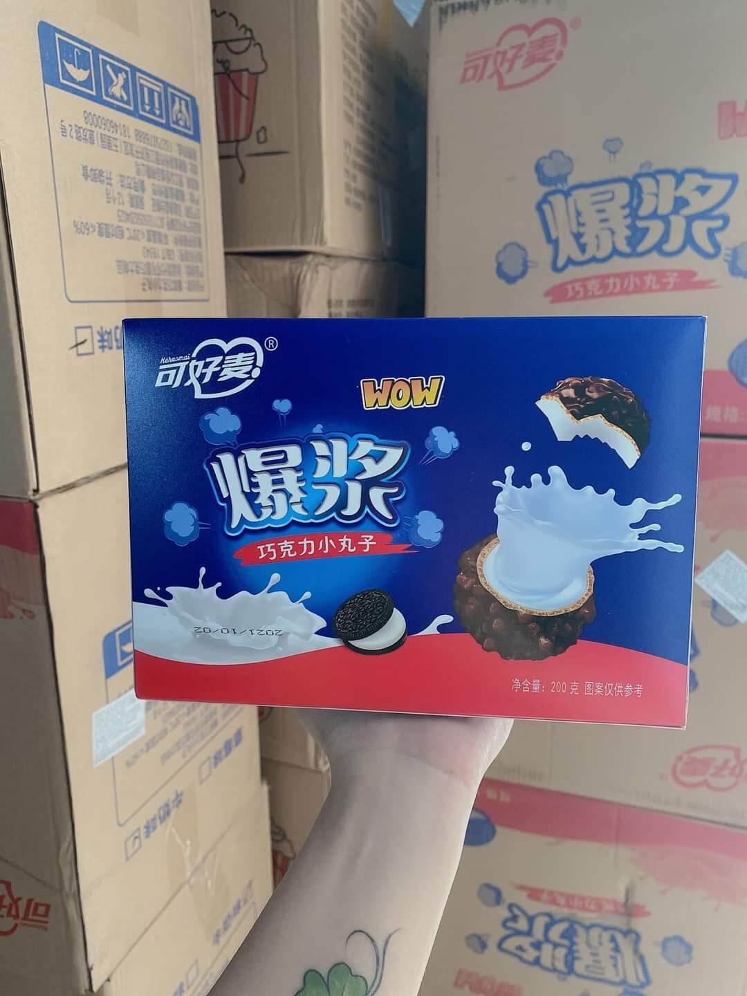 [sẵn tphcm] hộp Bánh Socola nhân chảy