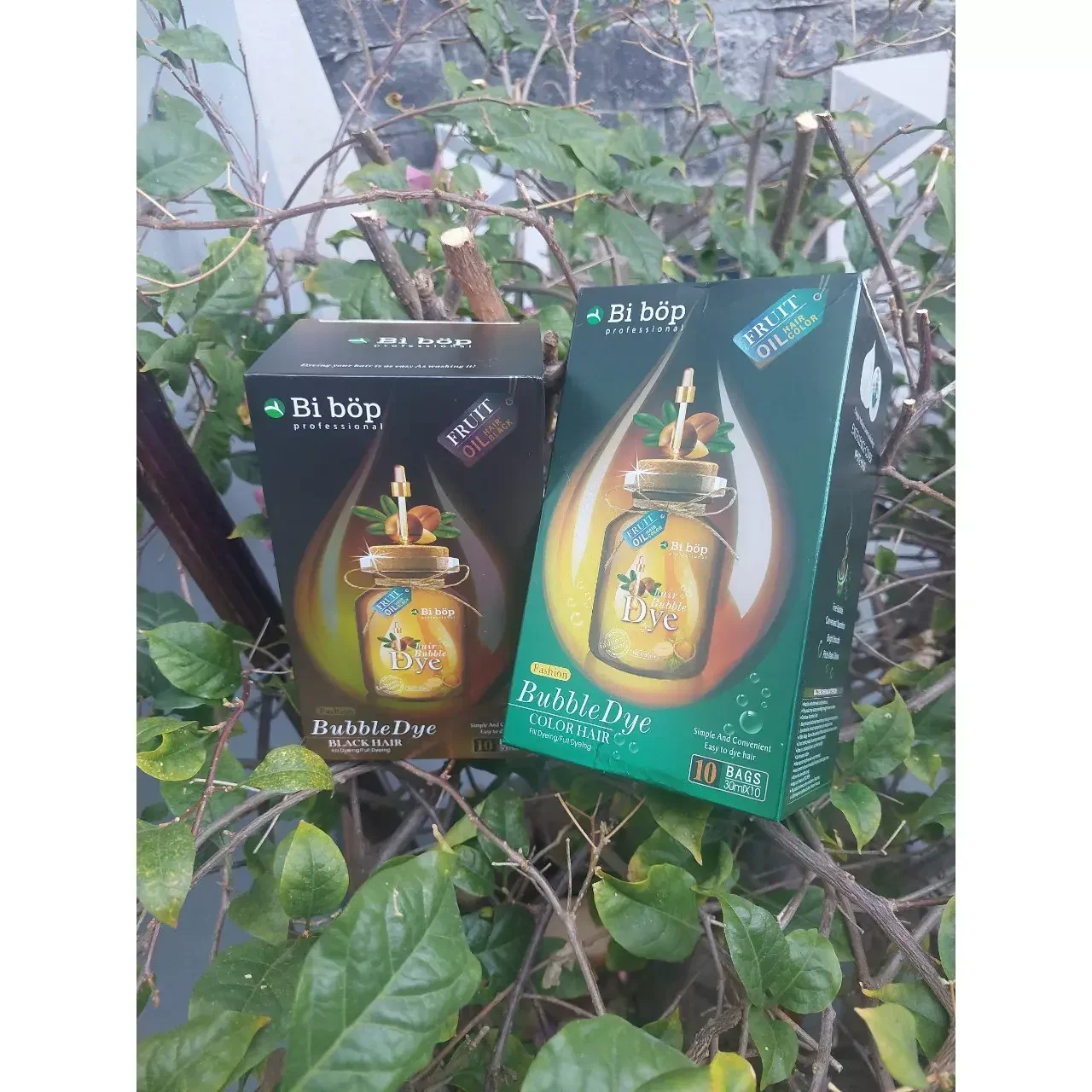 Dầu gội thảo dược phủ bạc Bi Bốp Nhật Bản 40ml - màu đen, nâu