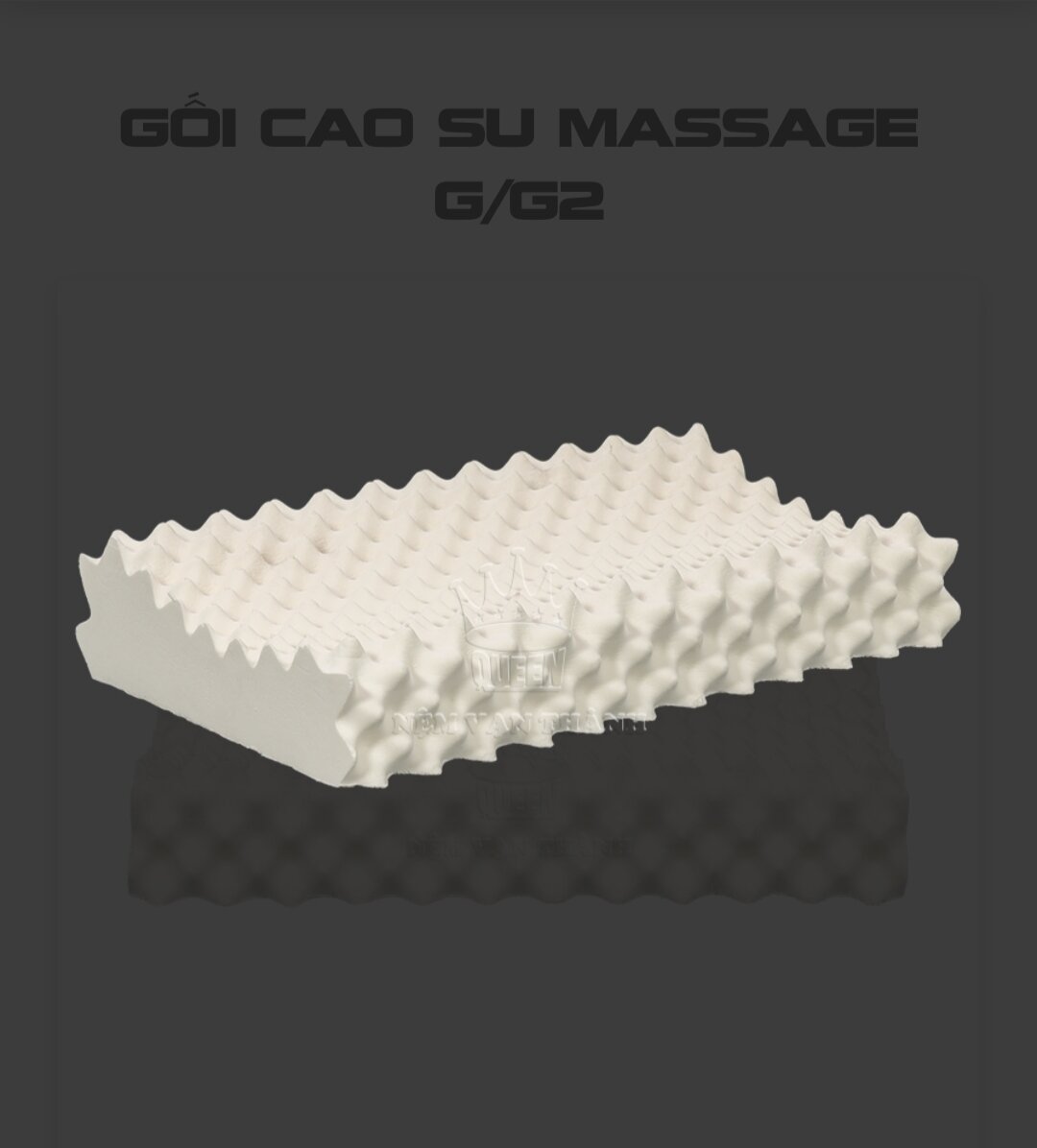 Gối cao su thiên nhiên Vạn Thành massage