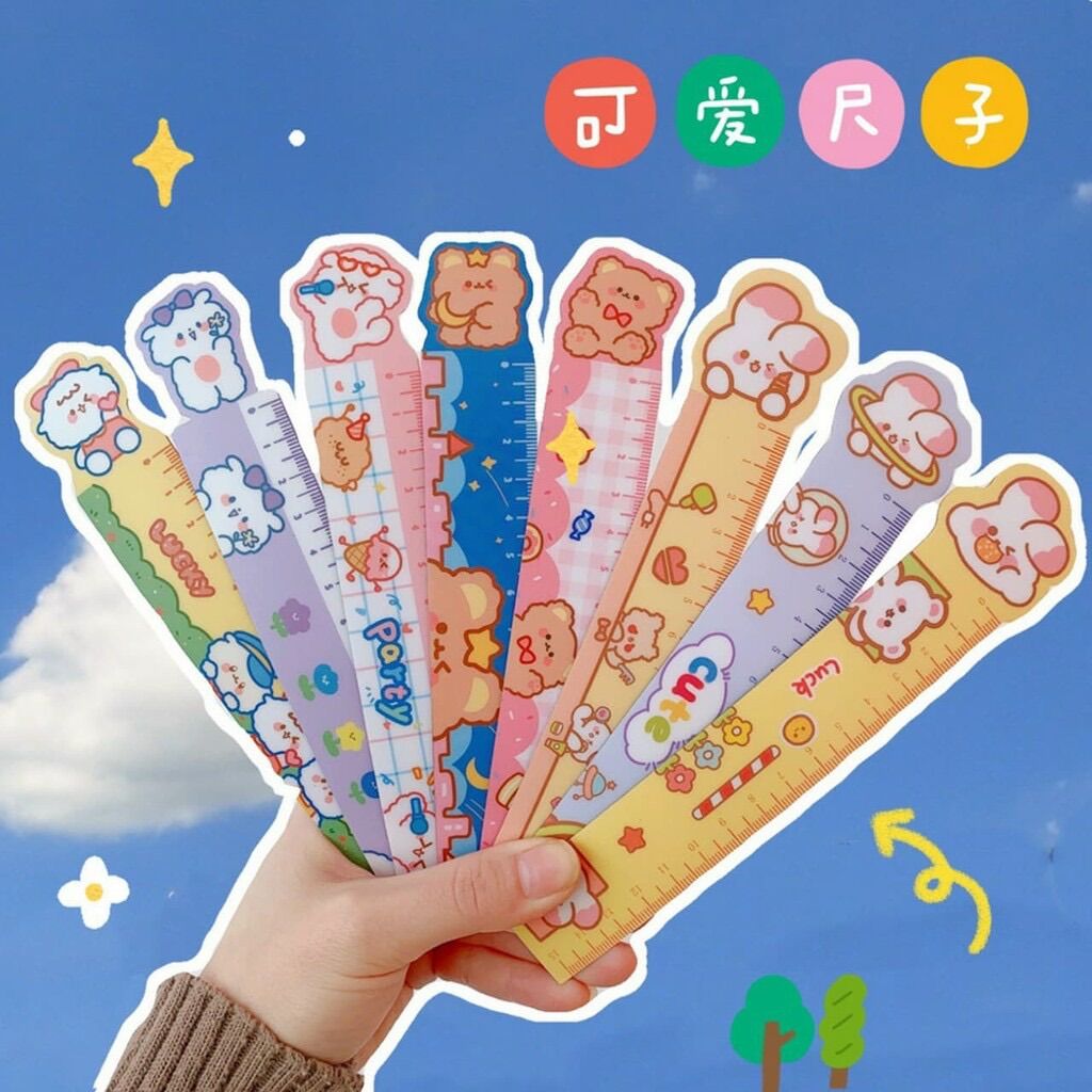 Thước Dẻo Nhiều Hình Dễ Thương Dài 15cm