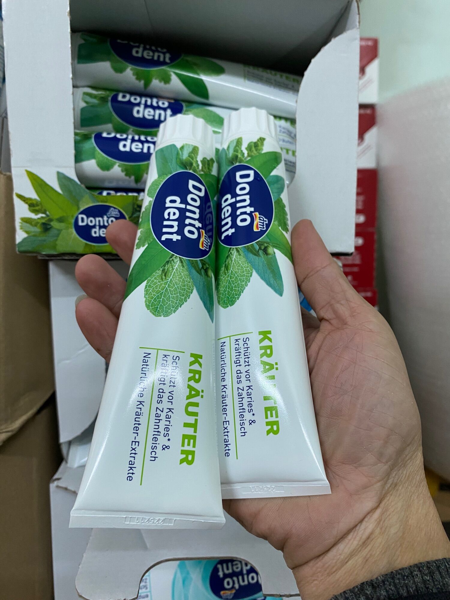 Kem đánh răng dontodent thảo dược, 125 ml