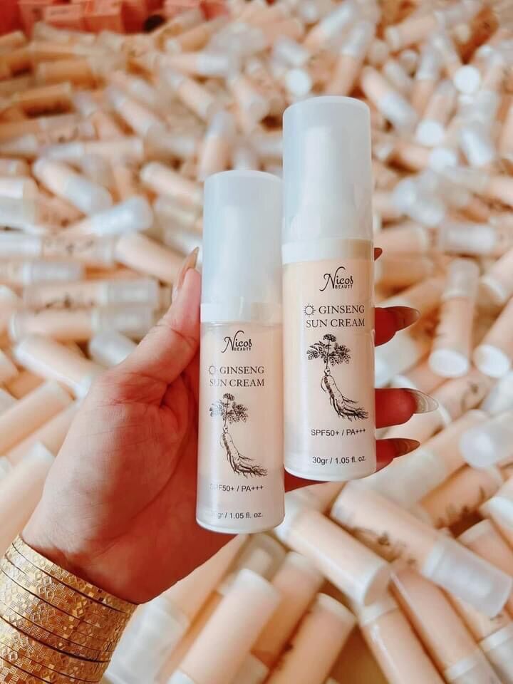 [HOT] KEM CHỐNG NẮNG RỂ SÂM NICOS_Thanh Nhi (Chính Hãng 100%)