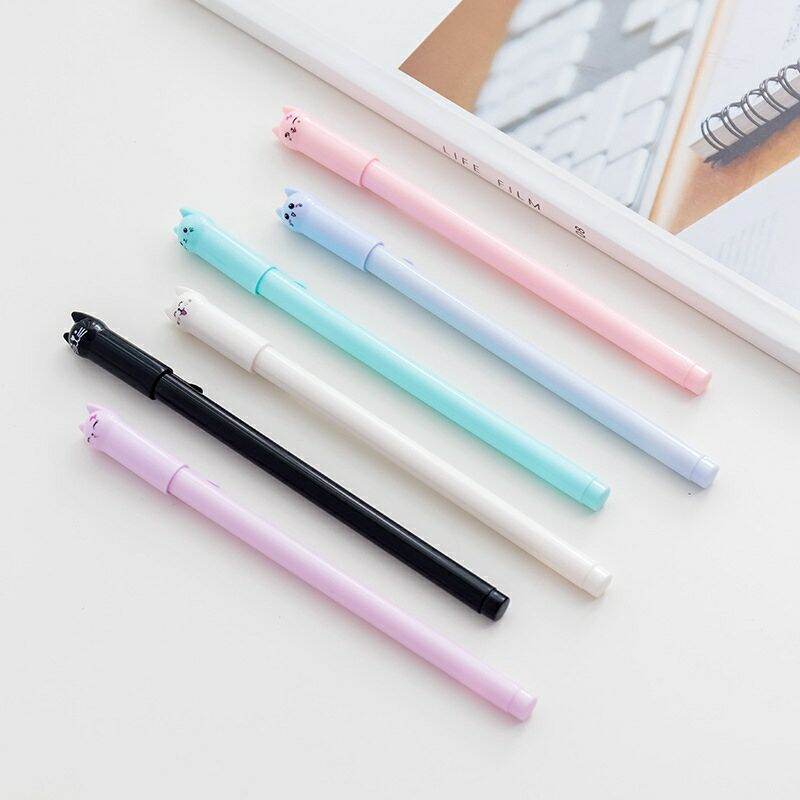 Bút mực gel hình mặt mèo dễ thương