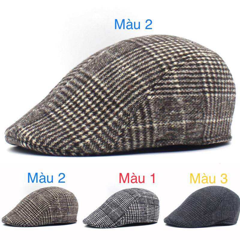 Mũ , nón mỏ vịt , mũ baret nỉ nam đẹp