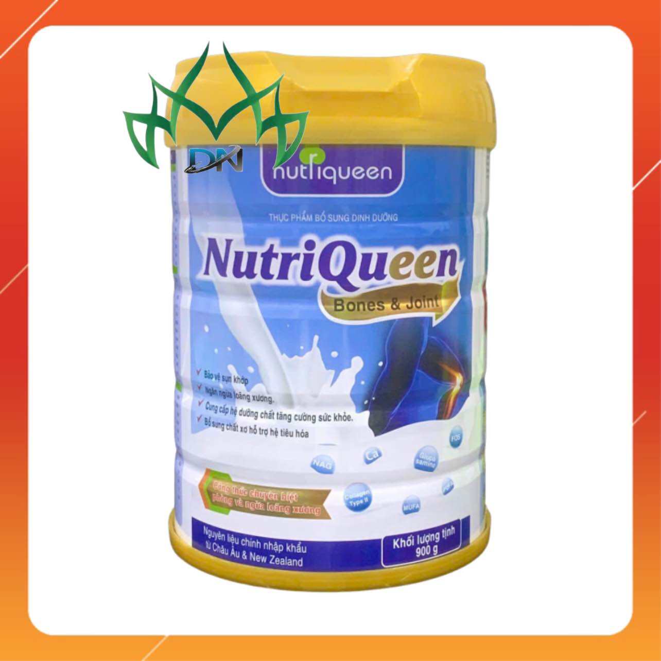 Sữa Xương khớp Nutriqueen Bones & Joints ( lon 900 gam) - Nguyên liệu nhập khẩu New Zealand