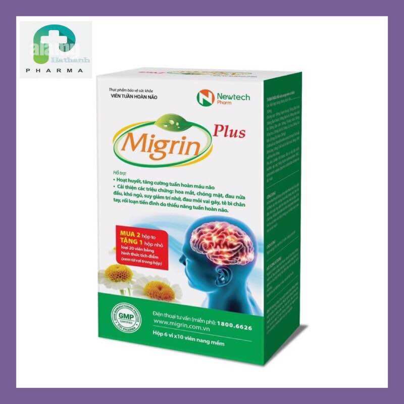 Migrin hộp 60viên tăng cường tuần hoàn não