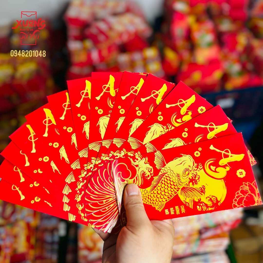 Combo 10 bao lì xì màu ngẩu nhiên