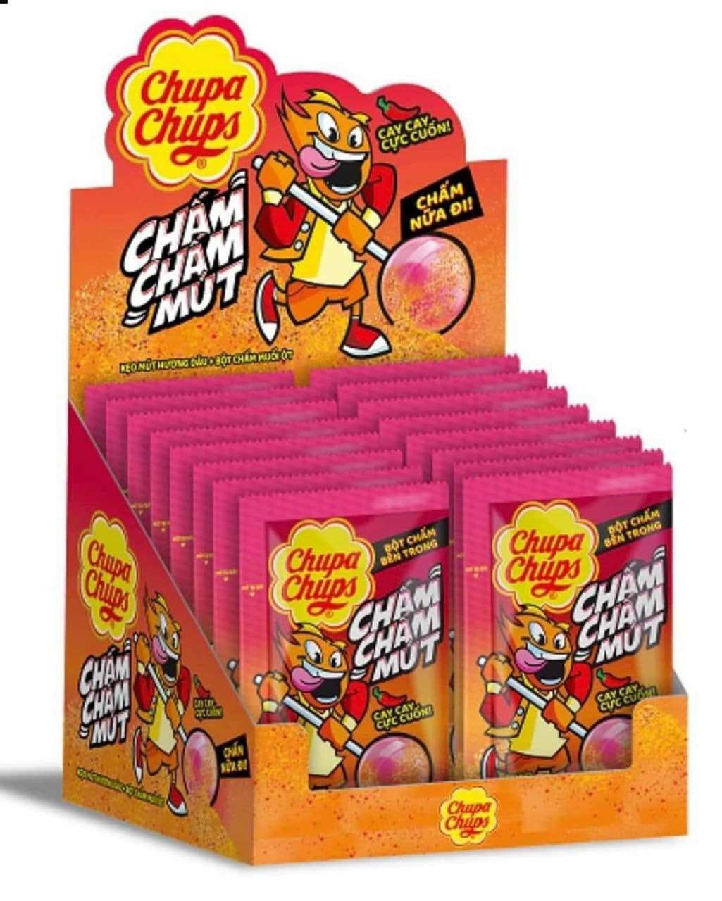 Kẹo mút Chupachups Chấm mút 16 que 1 hộp