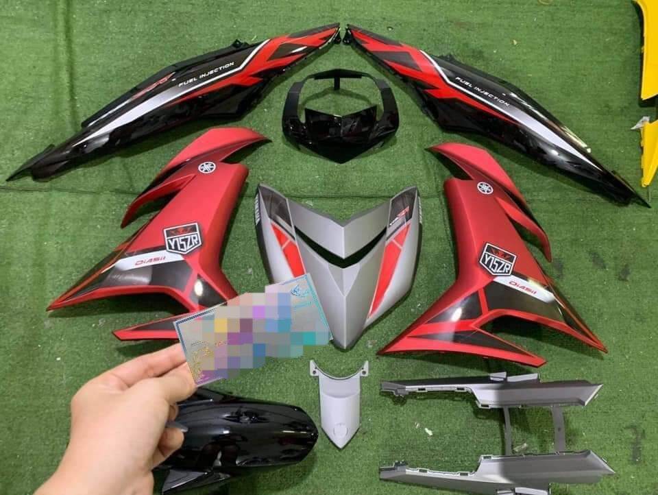 Tem rời exciter 150 đỏ đen y15zr