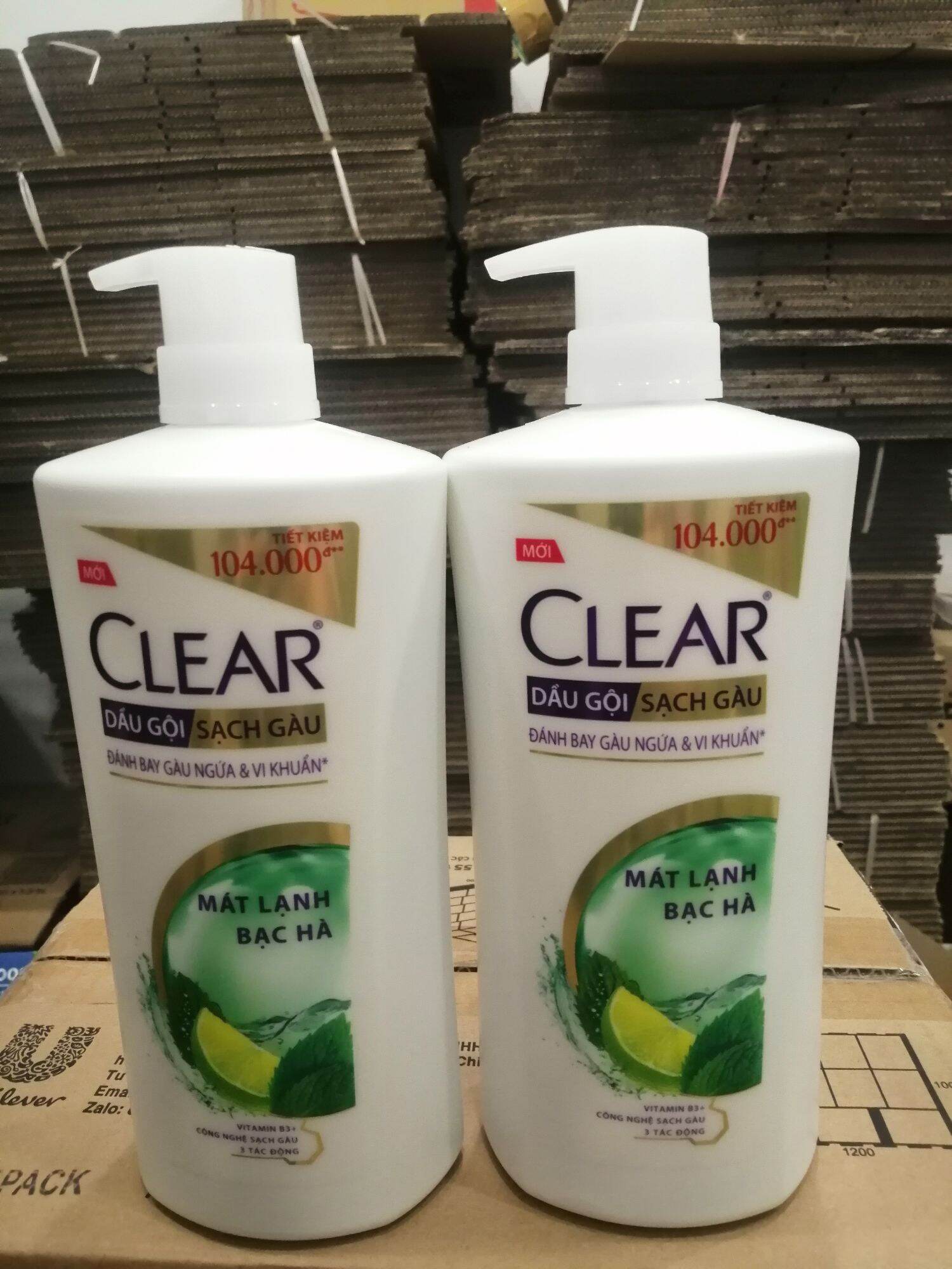 Dầu gội đầu trị gầu clear bạc hà 880g