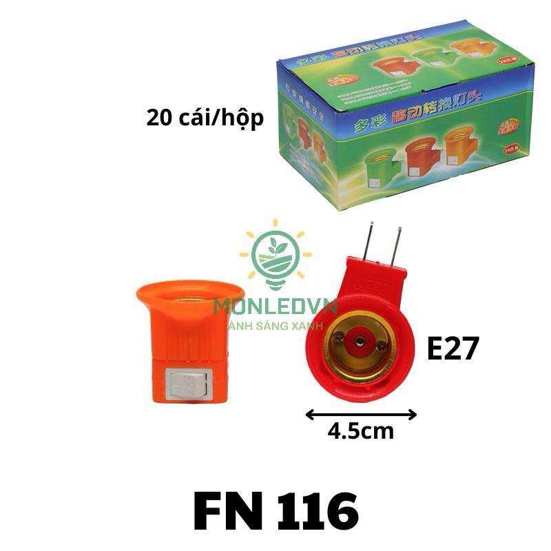Đuôi đèn e27 có công tắc và phích cắm trực tiếp vào ổ