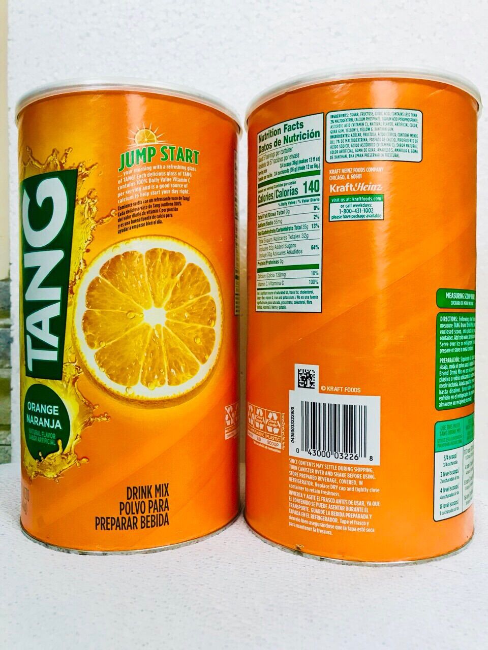 Bột Cam Tang lon lớn 2.04kg ( Mỹ)