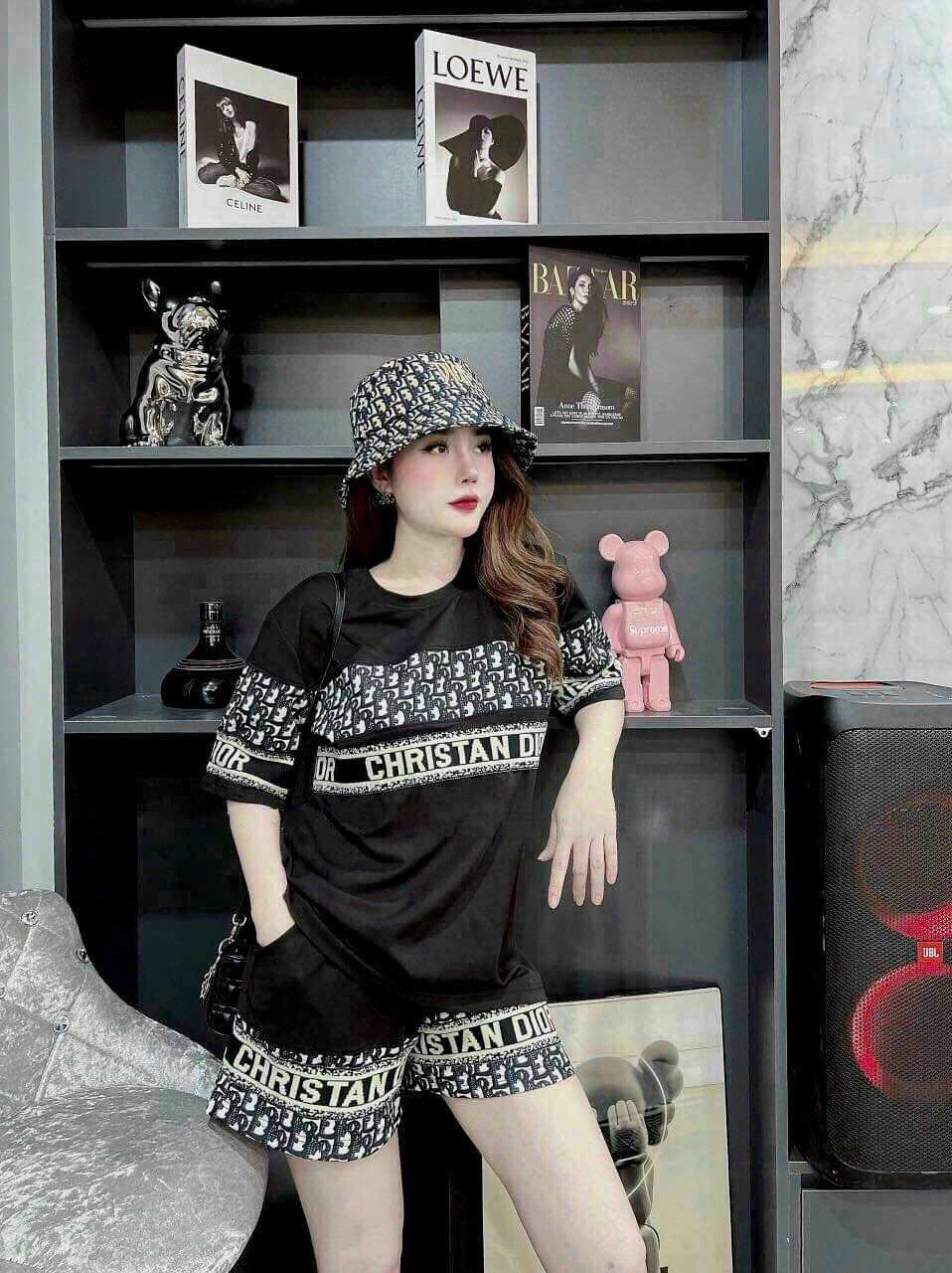BỘ SHORT COTTON PHỐI 3D CAO CẤP