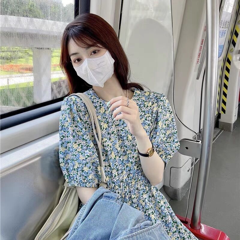 VÁY HOA NHÍ CHUN EO TAY BỒNG🍓
